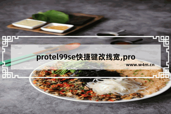 protel99se快捷键改线宽,protel99se布线设置