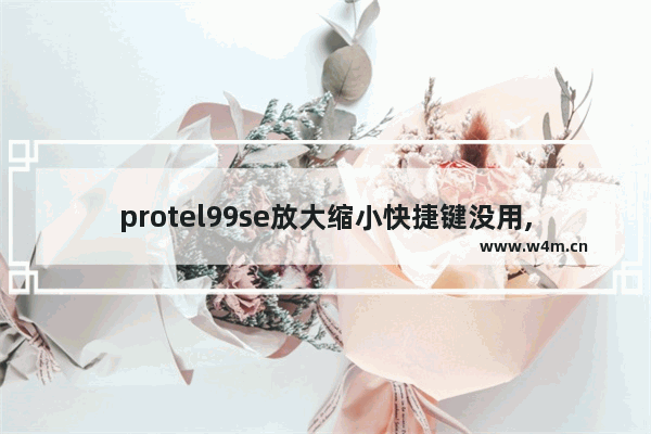 protel99se放大缩小快捷键没用,protel99se放大缩小反应慢