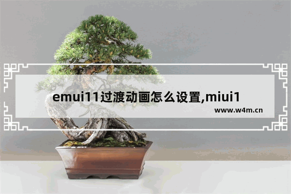 emui11过渡动画怎么设置,miui10过渡动画强制60帧