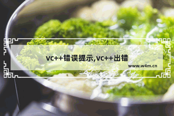 vc++错误提示,vc++出错