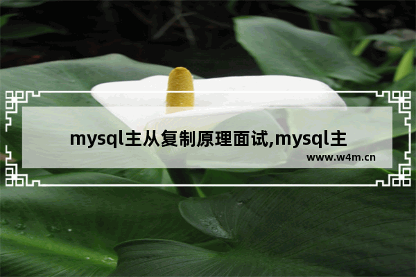 mysql主从复制原理面试,mysql主从复制延迟解决