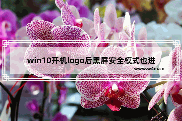 win10开机logo后黑屏安全模式也进不去,win10开机logo后黑屏转圈