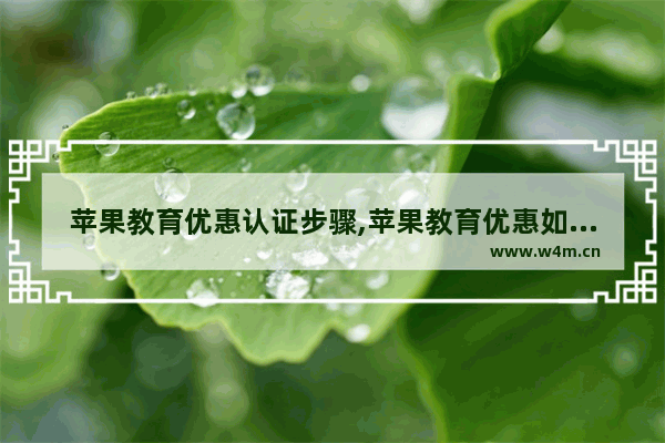 苹果教育优惠认证步骤,苹果教育优惠如何认证