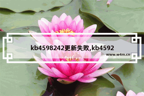 kb4598242更新失败,kb4592438更新失败