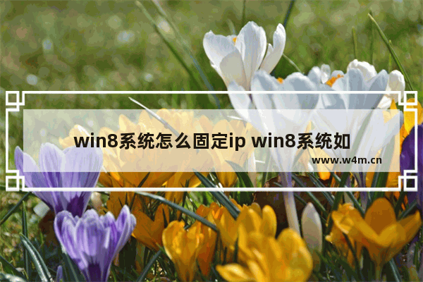 win8系统怎么固定ip win8系统如何设置静态IP