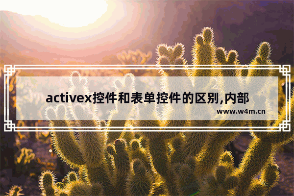 activex控件和表单控件的区别,内部控件与ActiveX控件有什么区别