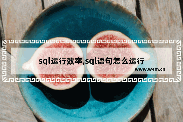 sql运行效率,sql语句怎么运行