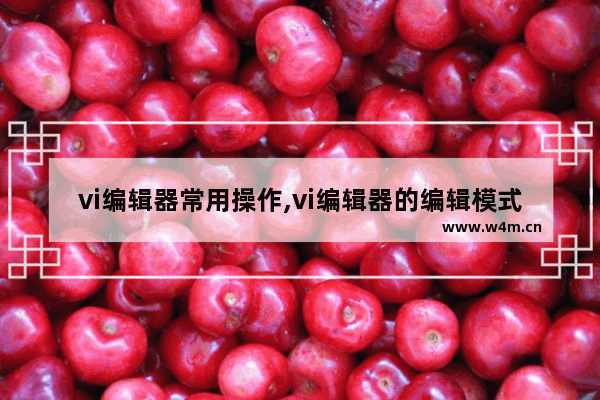 vi编辑器常用操作,vi编辑器的编辑模式