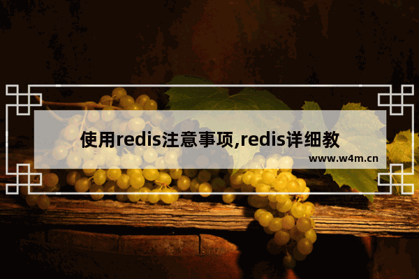 使用redis注意事项,redis详细教程