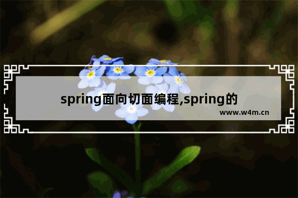 spring面向切面编程,spring的aop中,定义在不同的切面