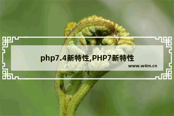 php7.4新特性,PHP7新特性