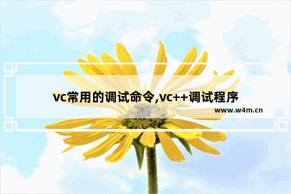 vc常用的调试命令,vc++调试程序