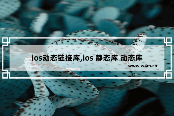 ios动态链接库,ios 静态库 动态库