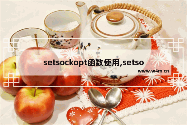 setsockopt函数使用,setsockopt参数详解