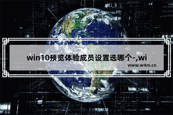 win10预览体验成员设置选哪个-,windows预览体验成员设置选哪个