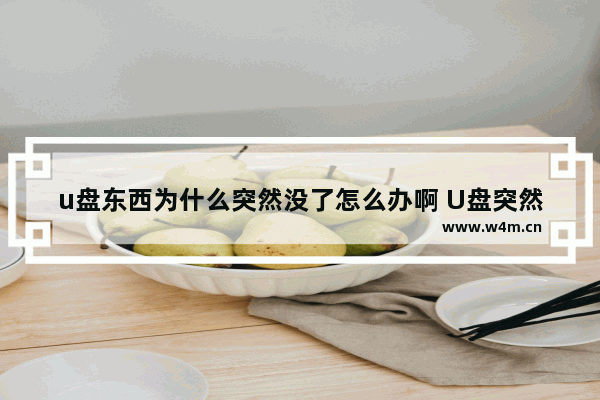 u盘东西为什么突然没了怎么办啊 U盘突然丢失了怎么办？