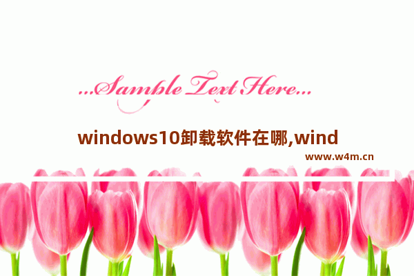 windows10卸载软件在哪,windows10卸载软件在哪里