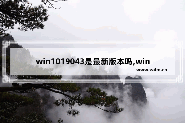 win1019043是最新版本吗,win101903版本千万别更新