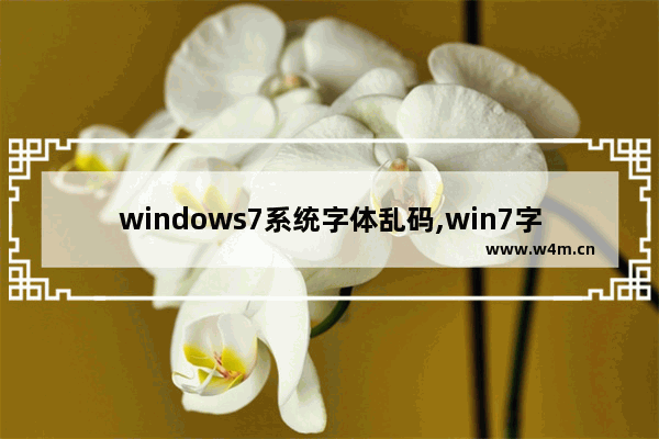 windows7系统字体乱码,win7字体乱码