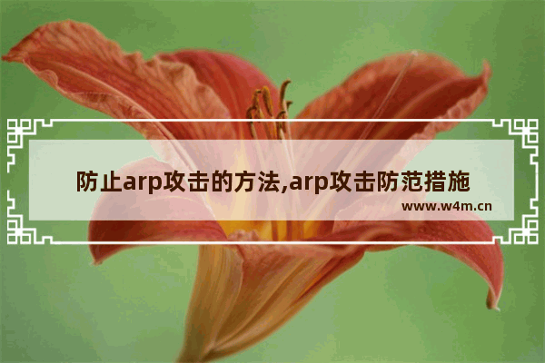 防止arp攻击的方法,arp攻击防范措施