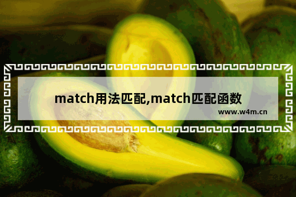 match用法匹配,match匹配函数