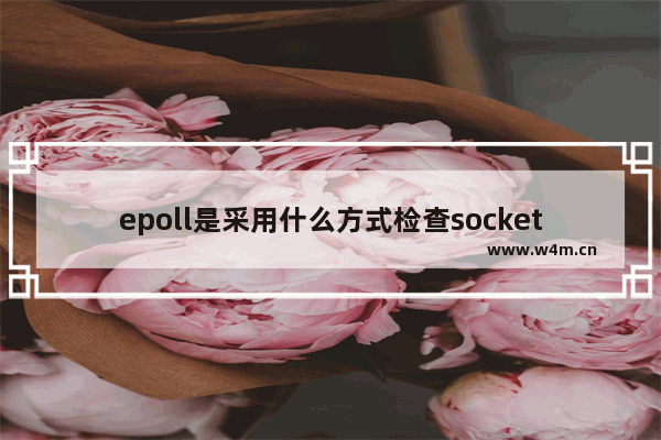 epoll是采用什么方式检查socket,socket select poll epoll