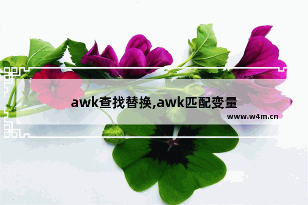 awk查找替换,awk匹配变量