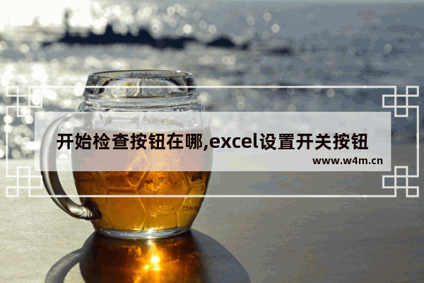 开始检查按钮在哪,excel设置开关按钮查询