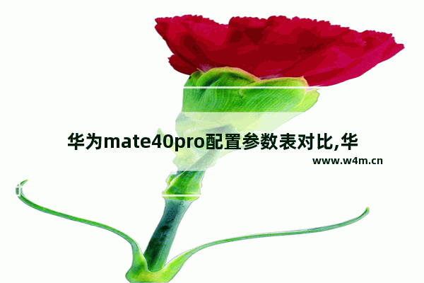 华为mate40pro配置参数表对比,华为mate40和mate40pro的配置参数