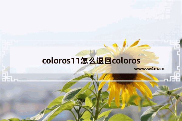 coloros11怎么退回coloros7,coloros从7跳到11