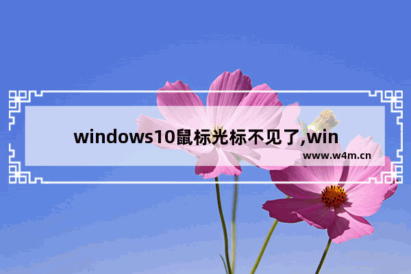 windows10鼠标光标不见了,window10鼠标光标不见了