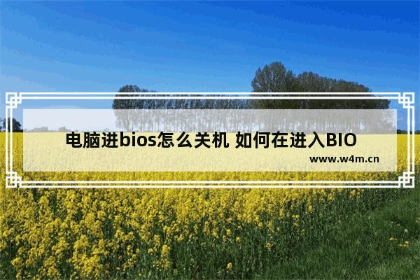 电脑进bios怎么关机 如何在进入BIOS后关机？