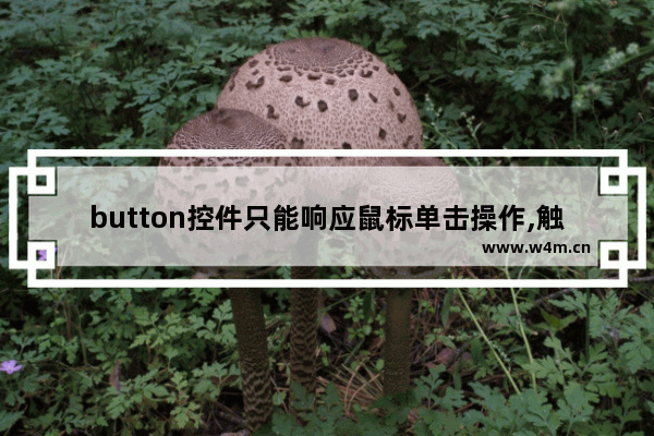 button控件只能响应鼠标单击操作,触发click事件方法,button按钮的点击事件