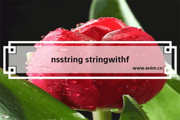 nsstring stringwithformat,nsstring和string区别