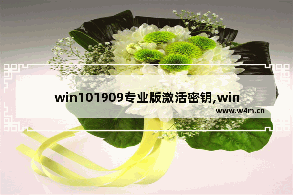 win101909专业版激活密钥,win101809专业版密钥