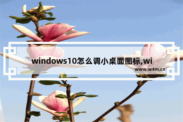 windows10怎么调小桌面图标,win10系统怎么调小桌面图标