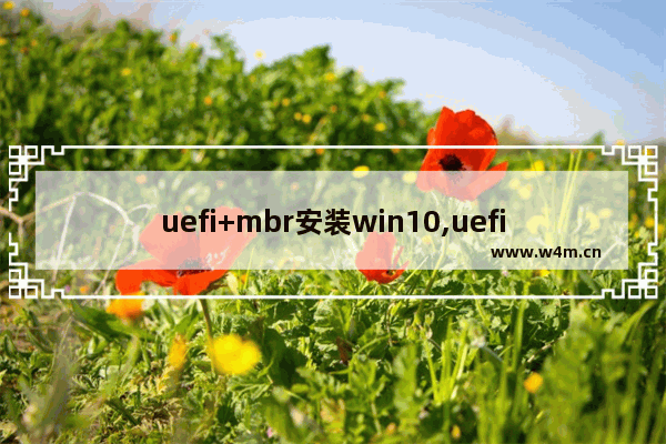 uefi+mbr安装win10,uefi启动 mbr