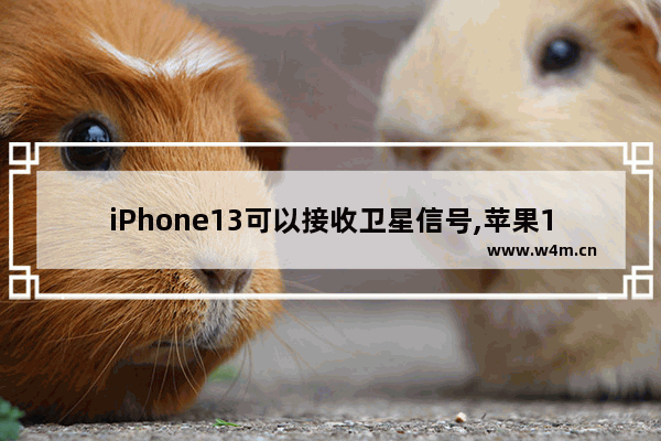 iPhone13可以接收卫星信号,苹果13支持卫星通信