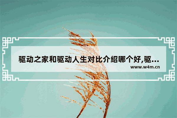 驱动之家和驱动人生对比介绍哪个好,驱动之家和驱动人生哪个好