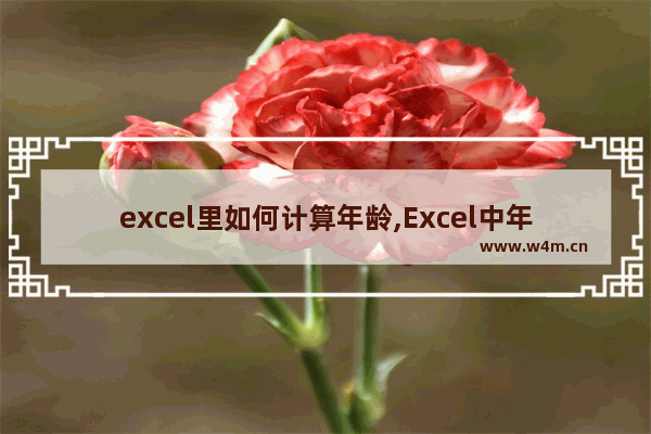 excel里如何计算年龄,Excel中年龄怎么算