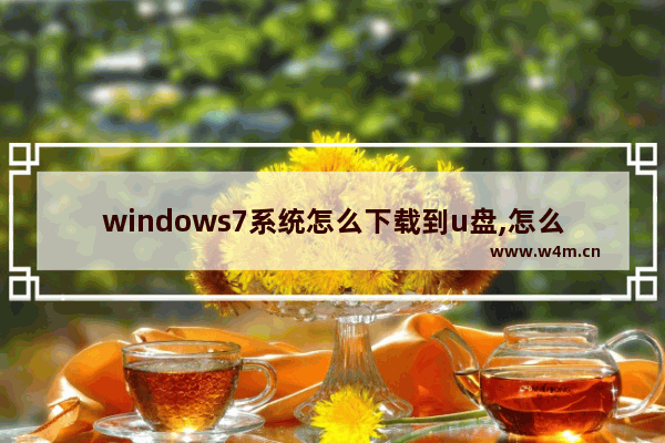 windows7系统怎么下载到u盘,怎么下载装系统win7到u盘