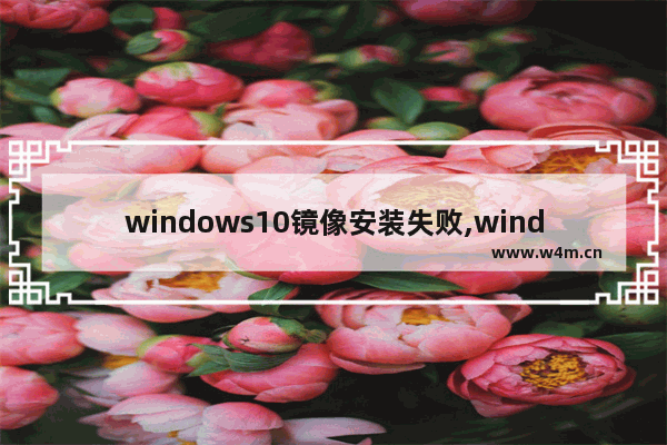 windows10镜像安装失败,windows11安装失败