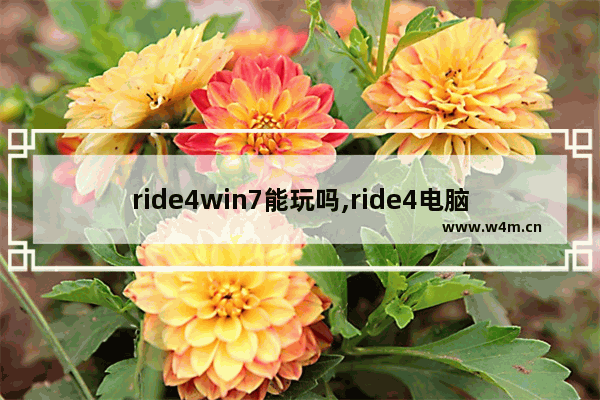 ride4win7能玩吗,ride4电脑可以玩吗