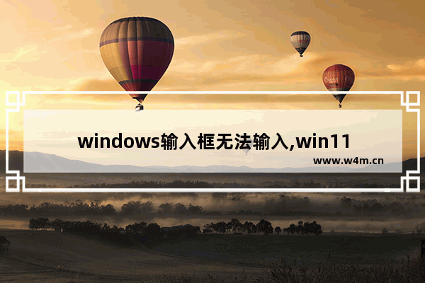 windows输入框无法输入,win11输入法不显示选字框