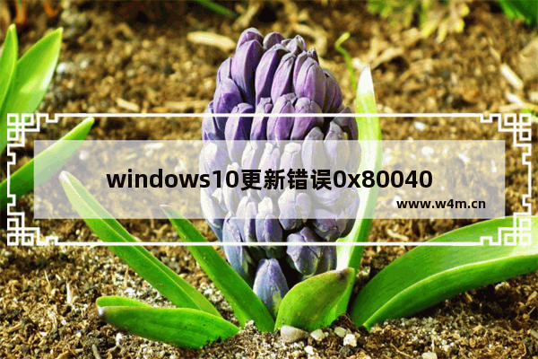 windows10更新错误0x8004002,windows102004更新失败