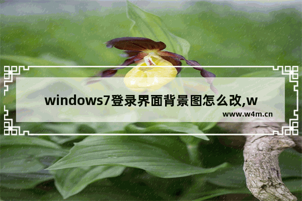 windows7登录界面背景图怎么改,win7登陆界面图片修改