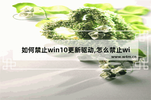 如何禁止win10更新驱动,怎么禁止windows更新驱动