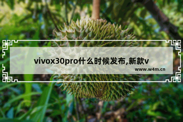 vivox30pro什么时候发布,新款vivox30pro什么时候上市的