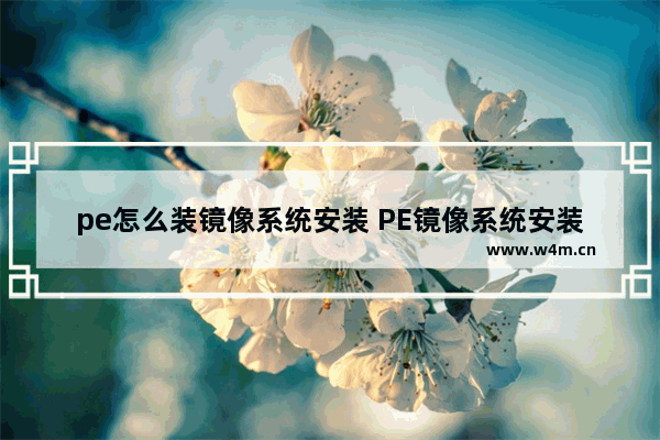 pe怎么装镜像系统安装 PE镜像系统安装步骤