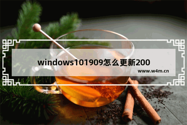 windows101909怎么更新2004,windows101709更新